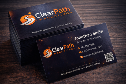 100pc CUSTOM BUSINESS CARDS (Gloss Finish)