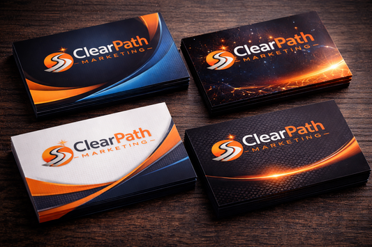 100pc CUSTOM BUSINESS CARDS (Gloss Finish)