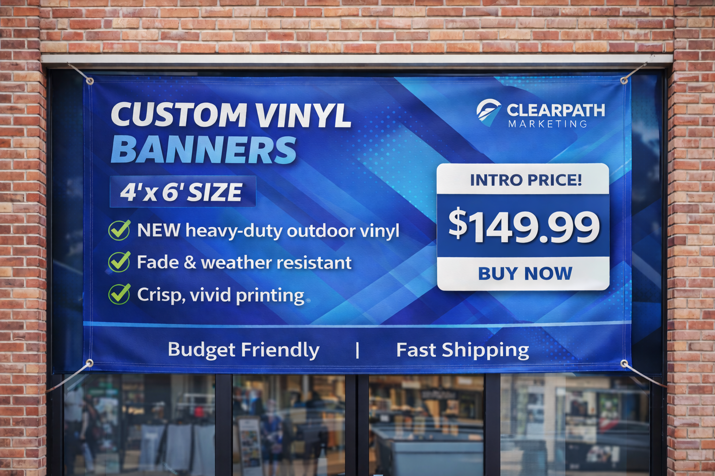 Vinyl Outdoor Banners  (4FT X 6FT )