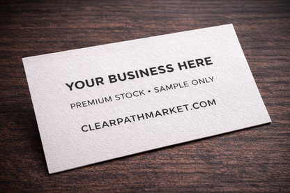 100pc CUSTOM BUSINESS CARDS (Gloss Finish)