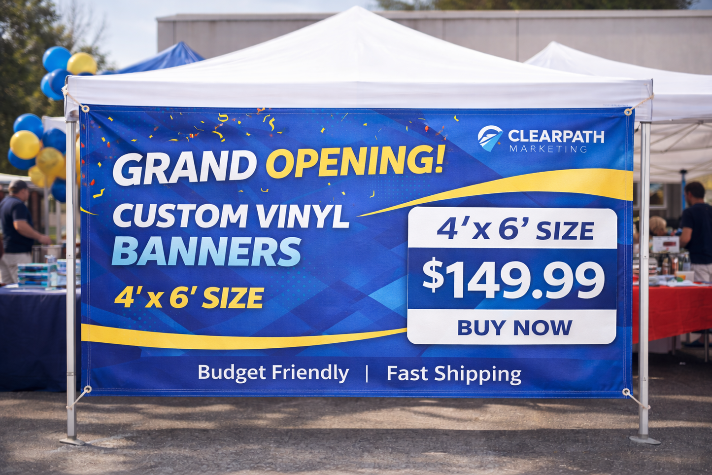 Vinyl Outdoor Banners  (4FT X 6FT )