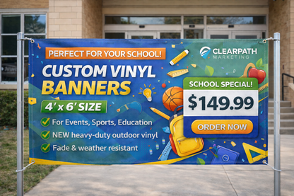 Vinyl Outdoor Banners  (4FT X 6FT )